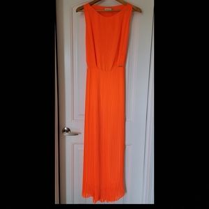 Maxi Chiffon Orange Dress